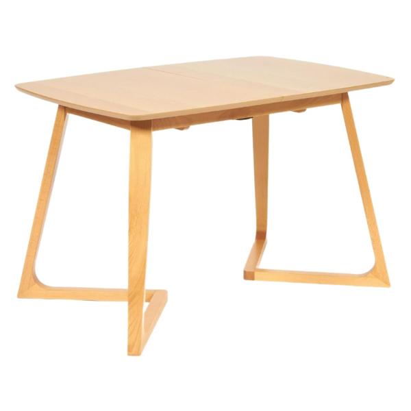 фото Обеденный стол vaku, раскладной, основание бук, столешница мдф, 80x120+40x75 см, натуральный (13987) tetchair