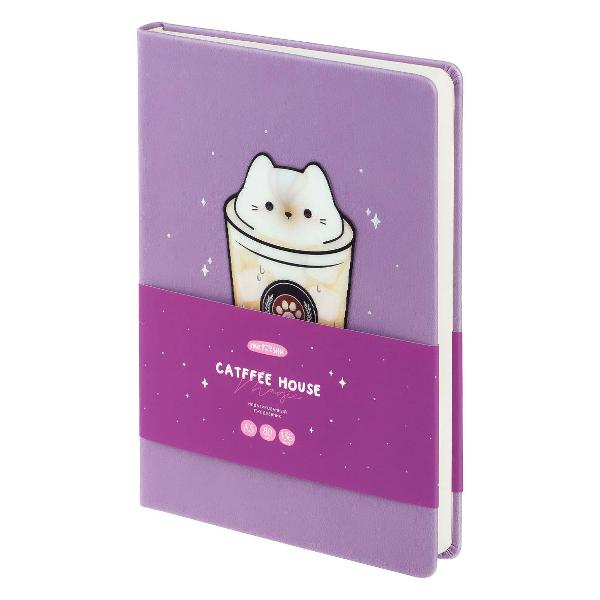 фото Ежедневник magic catffee house, а5, недатированный, кожзам, закладка-ляссе, 136 листов (ms_53616) meshu