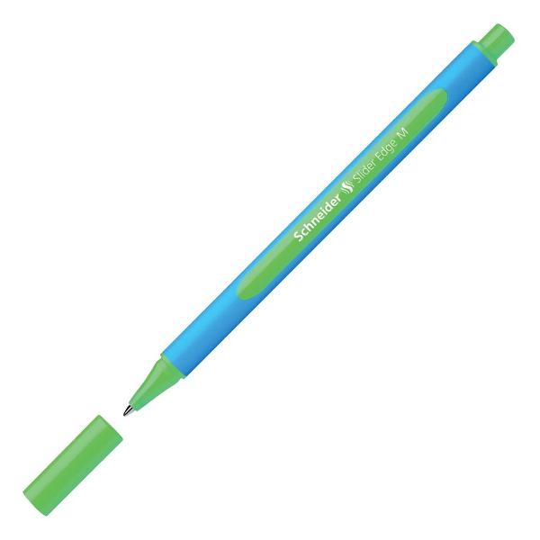 фото Набор шариковых ручек slider edge m, трехгранный, 1 мм, зеленый (152104) schneider