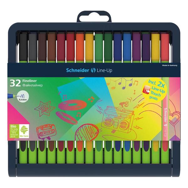 фото Набор капиллярных ручек line-up, 0,4 мм, 30 цветов (191091) schneider