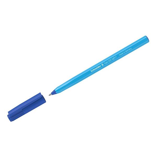 фото Набор шариковых ручек tops 505 f, голубой корпус, 0,8 мм, синий, 50 шт (150523) schneider