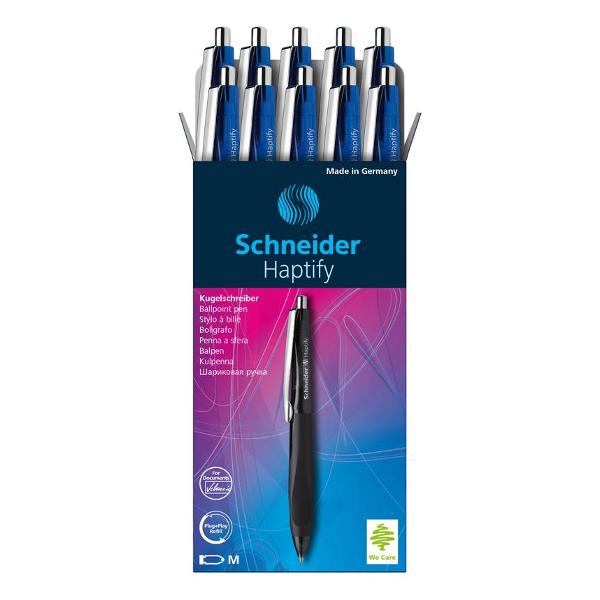 фото Ручка шариковая haptify, 1 мм, синяя (135303) schneider