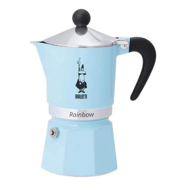 фото Кофеварка гейзерная rainbow light blue (5042) bialetti