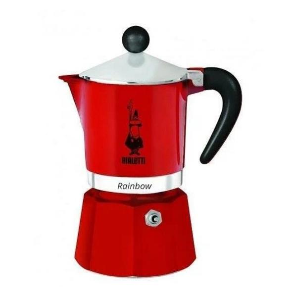 Кофеварка гейзерная Bialetti Rainbow, 3 чашки Red (4962)