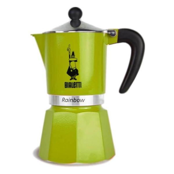 фото Кофеварка гейзерная rainbow, 120 мл green (4972) bialetti