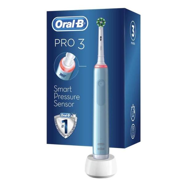 фото Электрическая зубная щетка oral-b pro 3 cross action blue (d505.513.3) braun