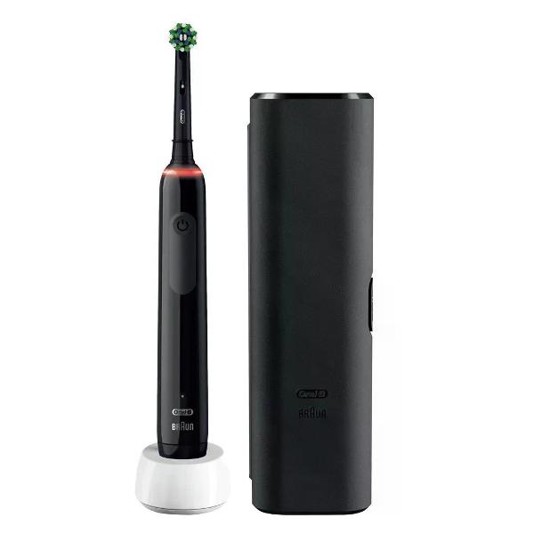 фото Электрическая зубная щетка oral-b pro 3 black (d505.513.3x) braun