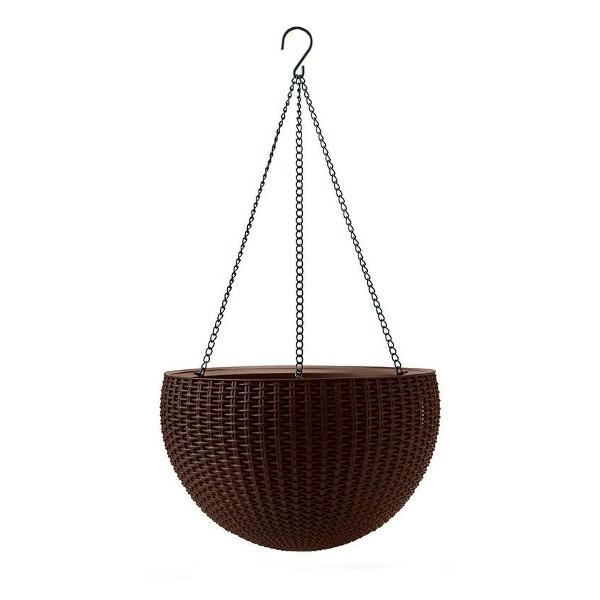 фото Кашпо hanging sphere planter, коричневое (17199246) keter