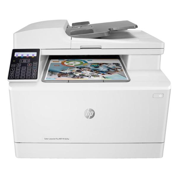 фото Лазерное мфу color laserjet pro m183fw (7kw56a) hp