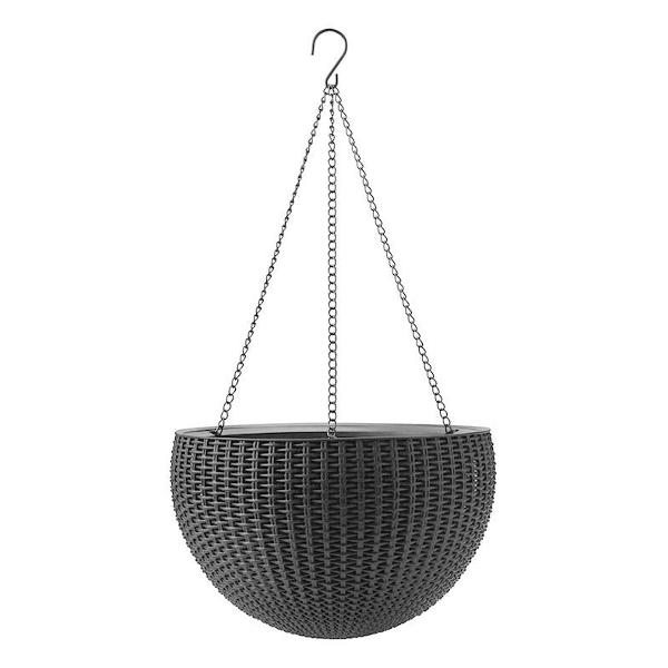 фото Кашпо hanging sphere planter, графит (17199246) keter