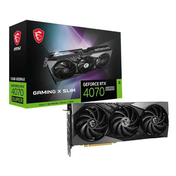 фото Видеокарта nvidia geforce rtx 4070 super gaming x slim 12gb msi