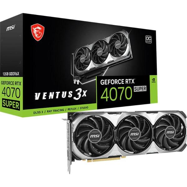 фото Видеокарта nvidia geforce rtx 4070 super ventus 3x oc 12gb msi