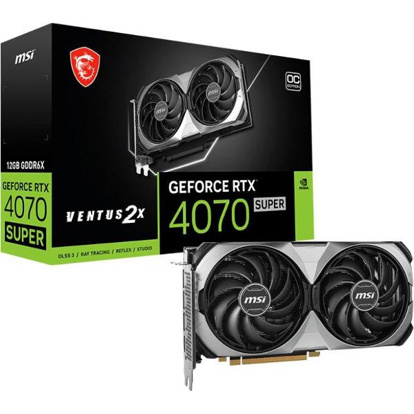 фото Видеокарта nvidia geforce rtx 4070 super ventus 2x oc 12gb msi