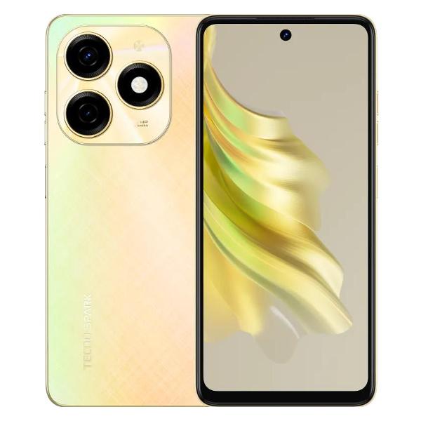 фото Смартфон spark 20 8/128gb neon gold tecno