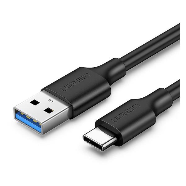 фото Кабель usb-c male - usb-a 3.0, 3a, 1 м, черный (20882) ugreen