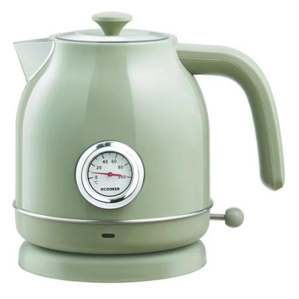 фото Электрический чайник qcooker retro electric green (qs-1701) xiaomi