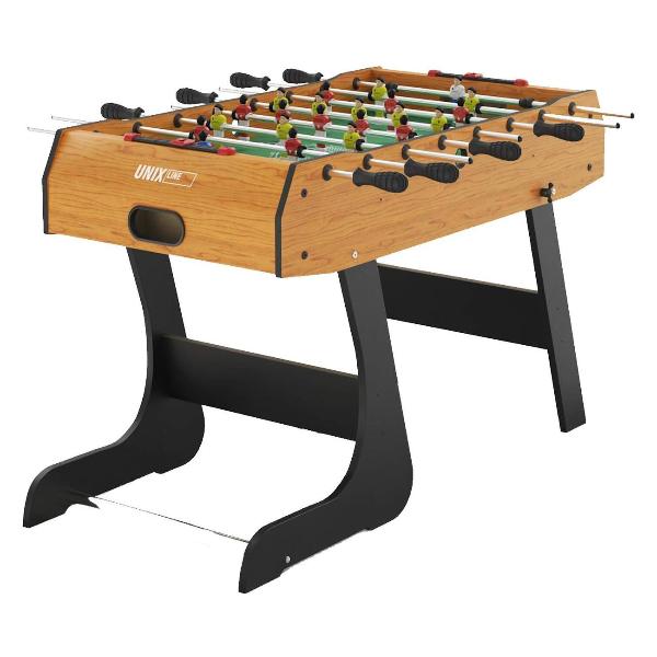 фото Игровой стол-футбол кикер, 122x61 см, коричневый (gtsfu122x61wd) unix line