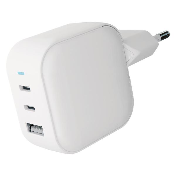 фото Сетевое зарядное устройство g-charge 2хusb-с+usb-a 65w white (1073003) vlp