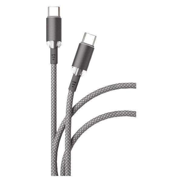 фото Кабель diamond cable 2хusb type-c, 1,2 м, серый (1032002) vlp