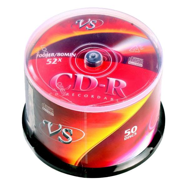 фото Cd-r диск vs cake box, 50 шт (vscdrcb5001)