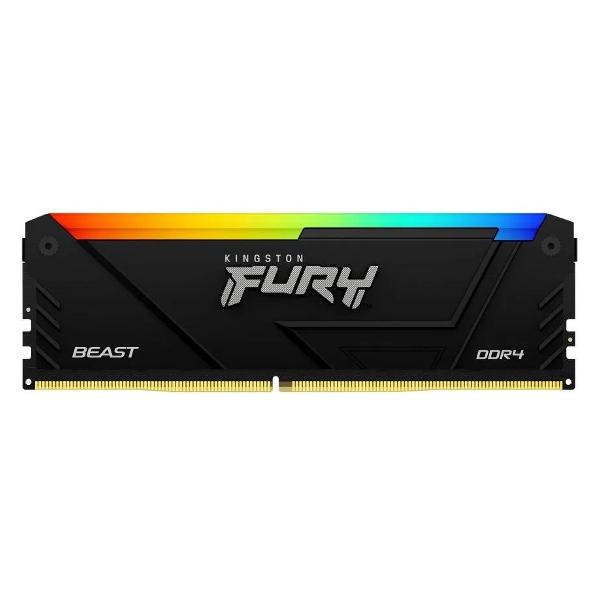 фото Оперативная память fury beast rgb 16gb 3200mhz ddr4 (kf432c16bb12a/16) kingston