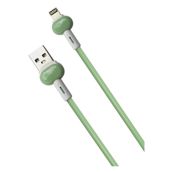 фото Кабель candy usb/lightning, 1m green (ут000021990) red-line