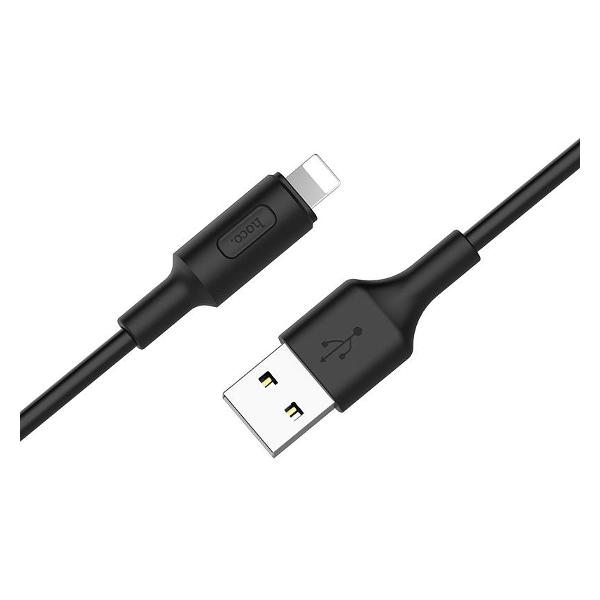 фото Кабель x25 soarer, usb/lightning, 1m black (80107) hoco