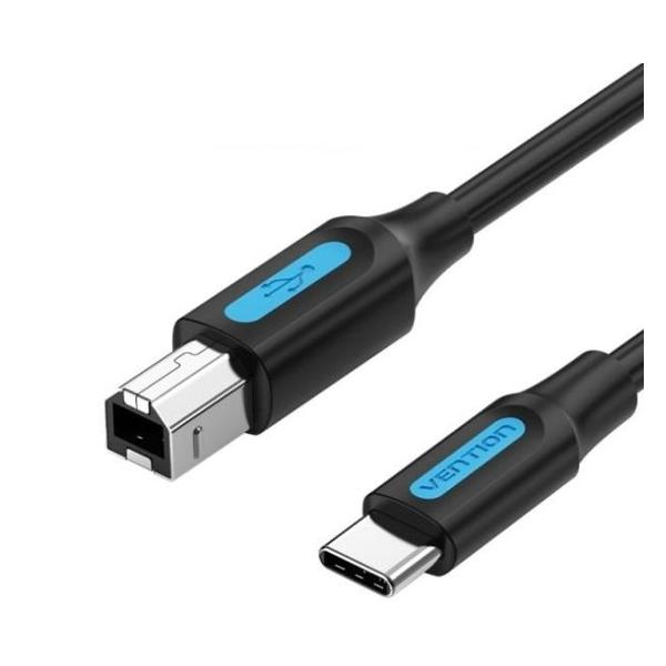 фото Кабель usb 2.0 type c m/bm, 2 м (cqubh) vention