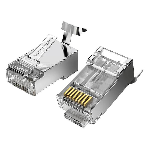 фото Коннектор rj45 ftp cat 7, под витую пару, 10 шт (ider0-10) vention