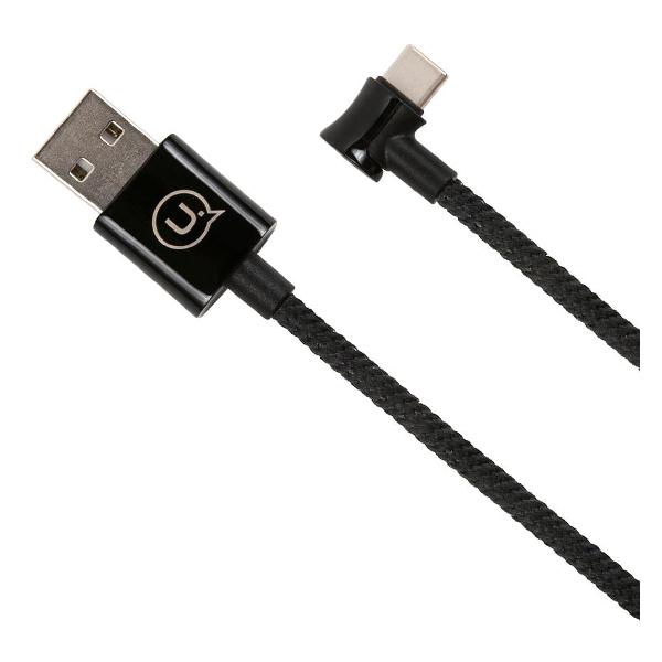 фото Кабель u13 usb type-c smart power-off, 1,2 м, черный (ут000020270) usams