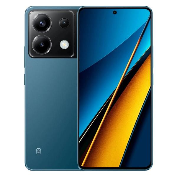 фото Смартфон poco x6 12/256gb blue xiaomi