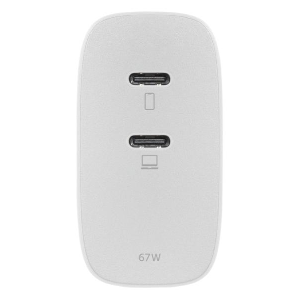 фото Сетевое зарядное устройство fast gan charger 67w pd usb-c white (fast-pd67-wht-int) native-union