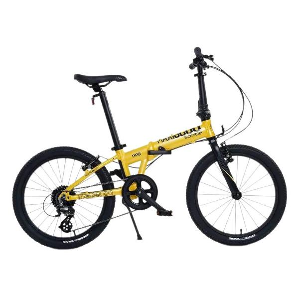 фото Велосипед детский s009 20'' 2024, складной, желтый (msc-009-2002) maxiscoo