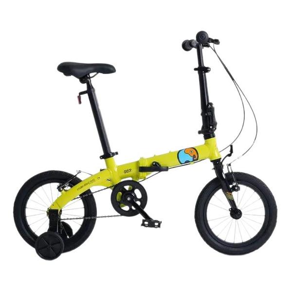 фото Велосипед детский стандарт s007 14'' 2024, складной, желтый (msc-007-1401) maxiscoo