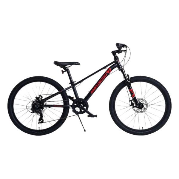 фото Велосипед детский 7bike 24" m300 2024, черный (msc-m7-2403) maxiscoo