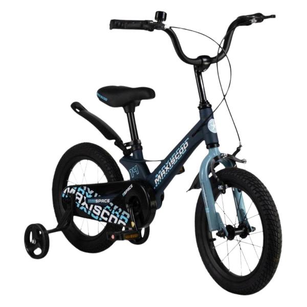 фото Велосипед детский space стандарт плюс 14'' (2024), матовый ультрамарин (msc-s1431) maxiscoo