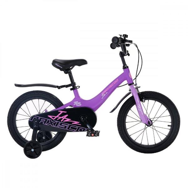 фото Велосипед детский jazz стандарт плюс 16'' 2024, фиолетовый матовый (msc-j1633) maxiscoo