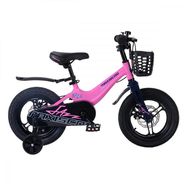 фото Велосипед детский jazz pro 14'' 2024, розовый матовый (msc-j1432p) maxiscoo
