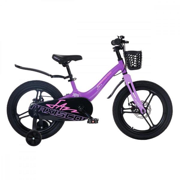 фото Велосипед детский jazz pro 18'' 2024, фиолетовый матовый (msc-j1833p) maxiscoo