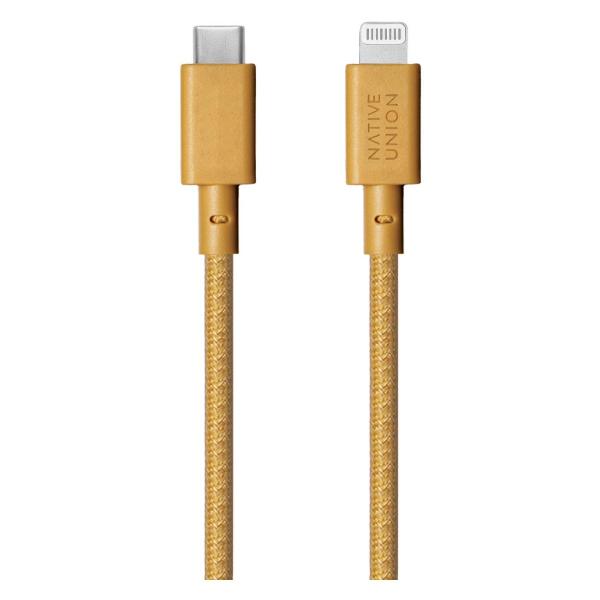 фото Кабель belt cable, usb type-c/lightning, 1,2 м, крафт (belt-cl-kft-2-np) native-union