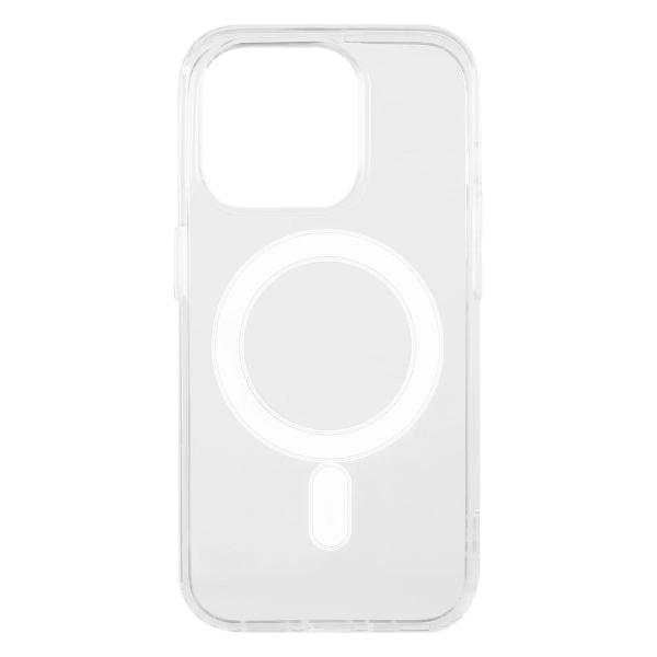 фото Чехол magsafe для iphone 15 pro, с силиконовым краем, прозрачный (ут000038599) red-line