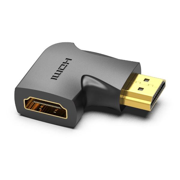 фото Адаптер-переходник hdmi v2.0 19m/19f, угол 90 (aipb0) vention