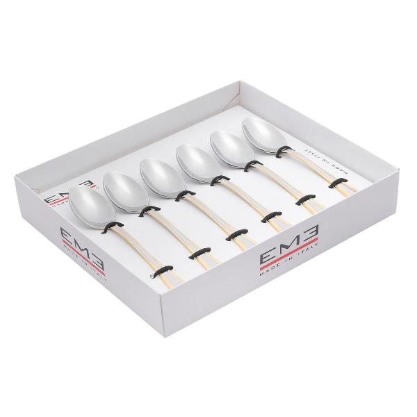 фото Набор кофейных ложек firenze gold decor, 6 шт (c09fi/or) eme