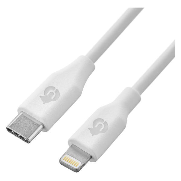 фото Кабель life cable usb type-c/lightning, 1,2 м, белый (dc11wh12lf-cl) ubear