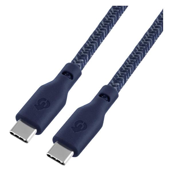 фото Кабель trend 2хusb type-c 60w, 1 м, синий (dc17db12tr-cc) ubear