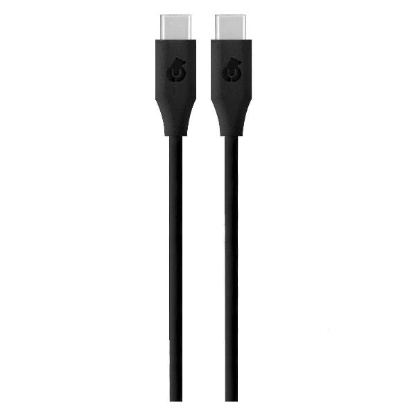 фото Кабель life cable 2хusb type-c 60w, 1,2 м, черный (dc21bl12lf-cc) ubear