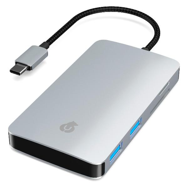 фото Разветвитель для компьютера link hub 7in1 power delivery hdmi 4k usb type-c space grey (hb01sg01-tc) ubear