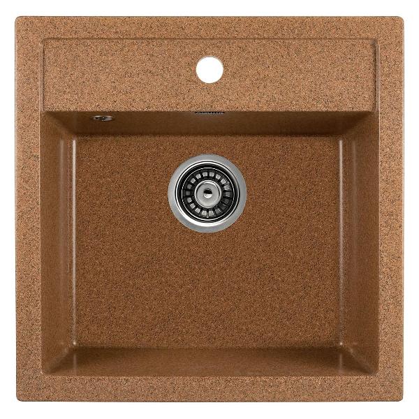 фото Мойка кухонная a11-23, 510х505 мм, терракот gerhans