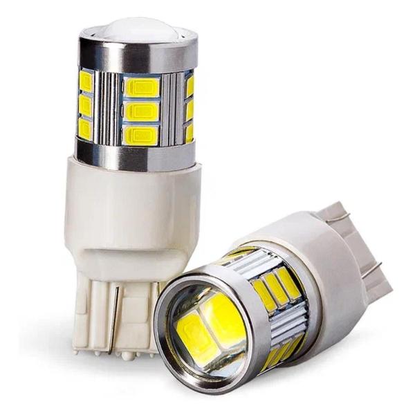 фото Автомобильные лампы 6500k w21w, 2 шт (7440-4014-54smd-2) clearlight