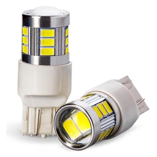 фото Автомобильные лампы 6500k w21w-lens, 2 шт (7440-5630-18smd-2) clearlight